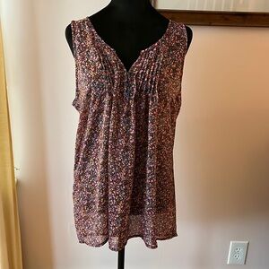 Shear Old Navy Flower Tanktop
